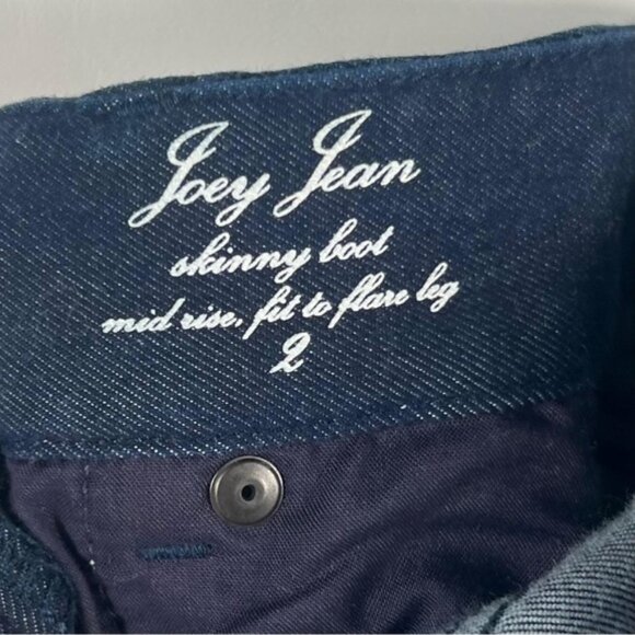 ELIE TAHARI Joey Jean Skinny Boot Mid Rise Flare Leg Jeans Style E42V1203 Size 2 - Picture 4 of 12